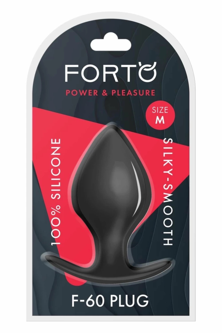 FORTO F-60 SPADE Medium Czarny silikonowy model anatomiczny, anchor base, czarny