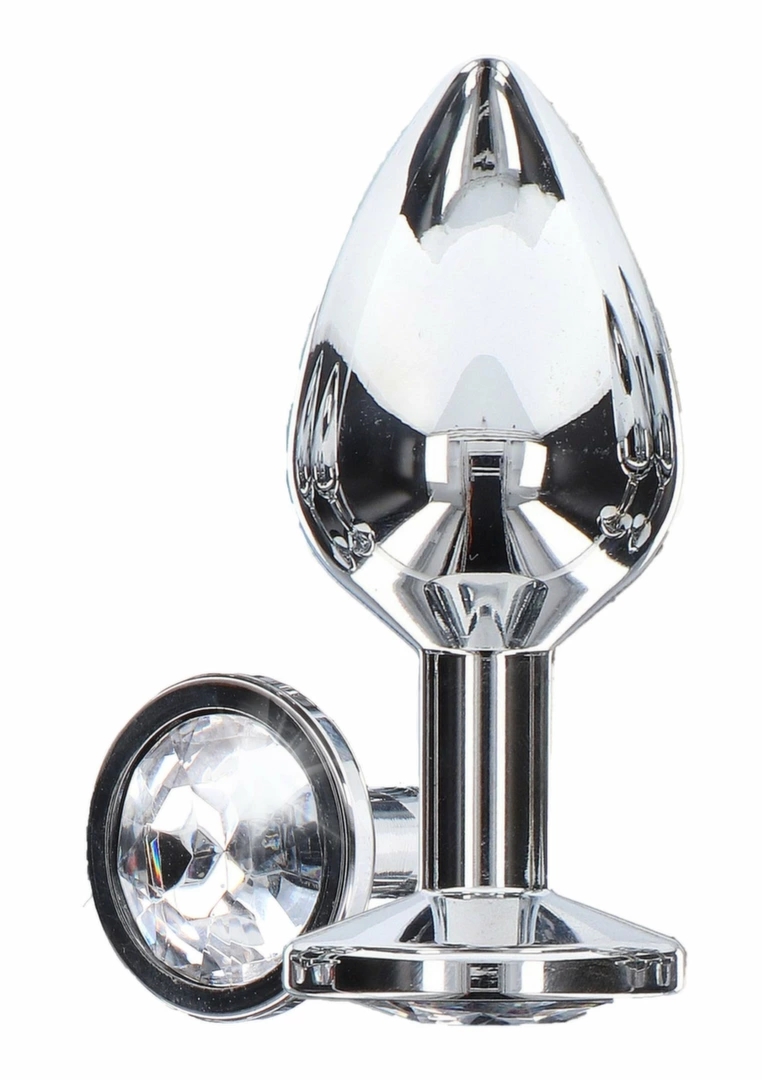 TOYJOY Starlight Booty Jewel Medium aluminiowy model z ozdobnym kryształem, szeroka podstawa