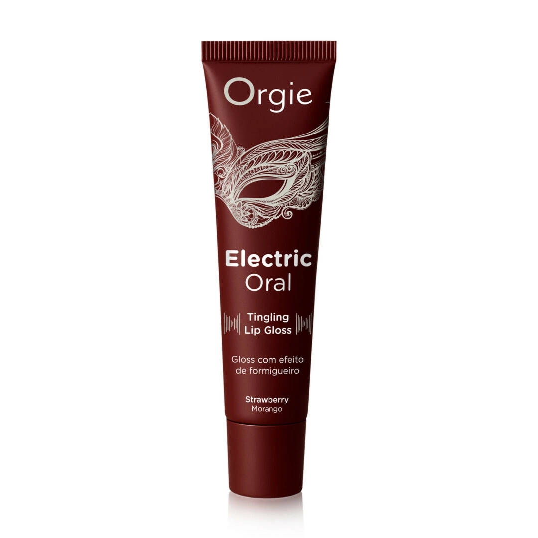 Electric Oral Tingling Lip Gloss 10 ml – truskawkowy błyszczyk z efektem mrowienia, poziom 7/10