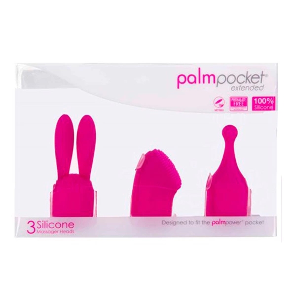 PalmPower PalmPocket Extended zestaw 3 silikonowych końcówek do masażera