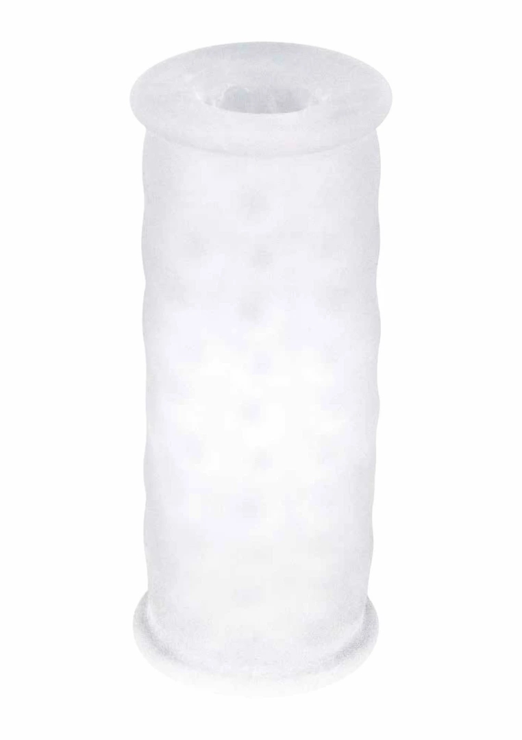 Stroker Masturbation Sleeve przezroczysta maszyna intymna TPE, anatomiczna tekstura, uniwersalny rozmiar