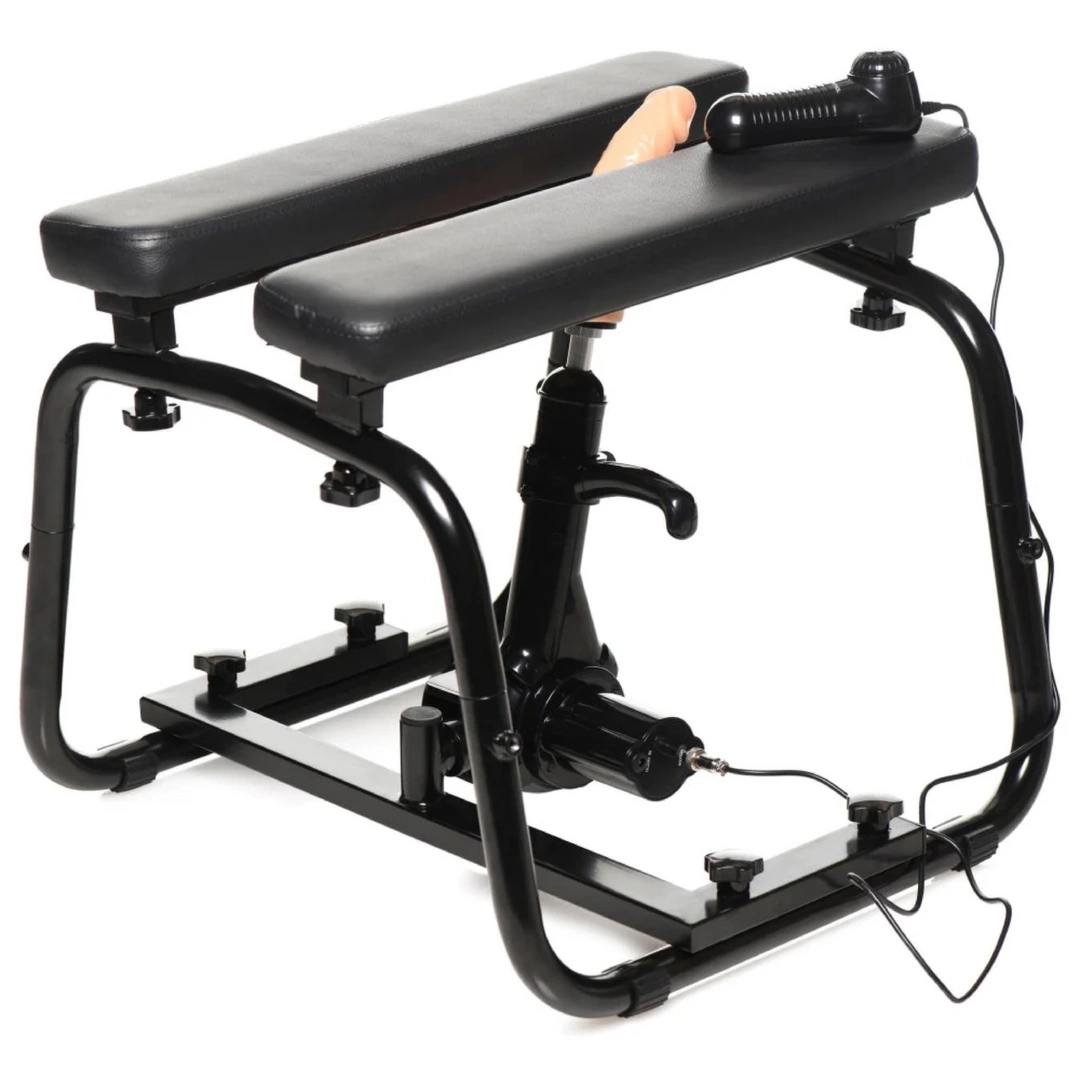 XR Brands Deluxe Bangin Bench ławka z systemem intymnym, poduszki z ekoskory