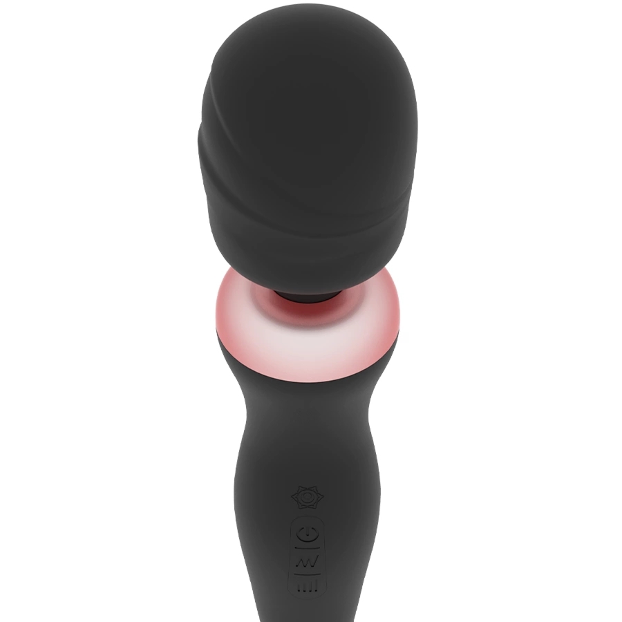 Rithual Akasha 2.0 Czarna – wielofunkcyjny masażer ładowany USB, 20 trybów, silikon medyczny