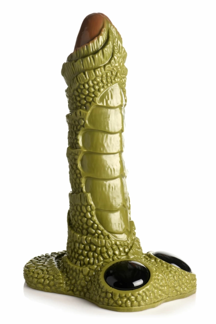 XR Brands Giant Scaly Swamp Monster Zielony 90 cm – Model Ekspozycyjny z Przyssawką
