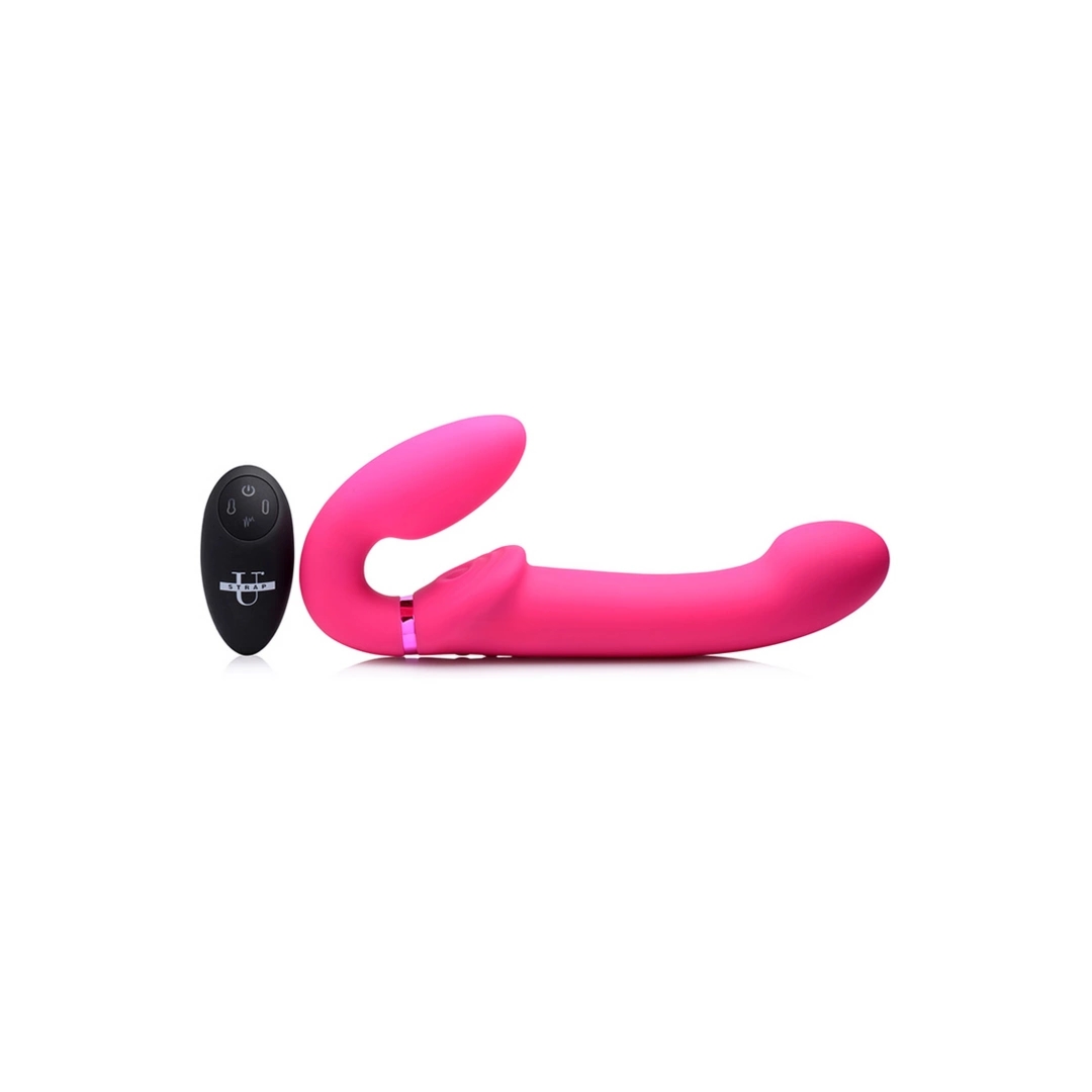 XR Brands G-Pulse podwojny model pulsujący z systemem Ergo-Fit, nadmuchiwany, fioletowy