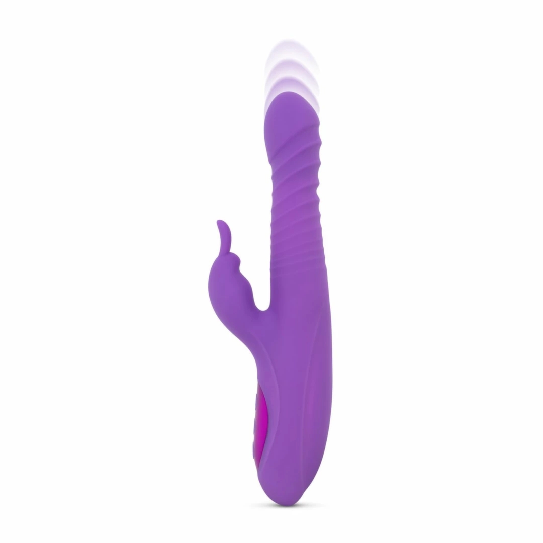 Teazers Heating Rabbit Violet – model z podgrzewaniem, 10 trybów ruchu i wibracji