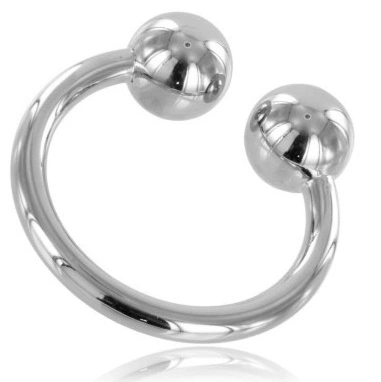 Metal Hard pierścień anatomiczny stalowy 32 mm, wytrzymała konstrukcja, polerowana powierzchnia