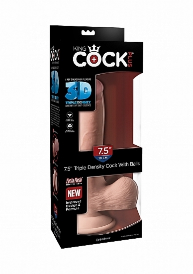 Dildo z jądrami Triple Density- 7.5