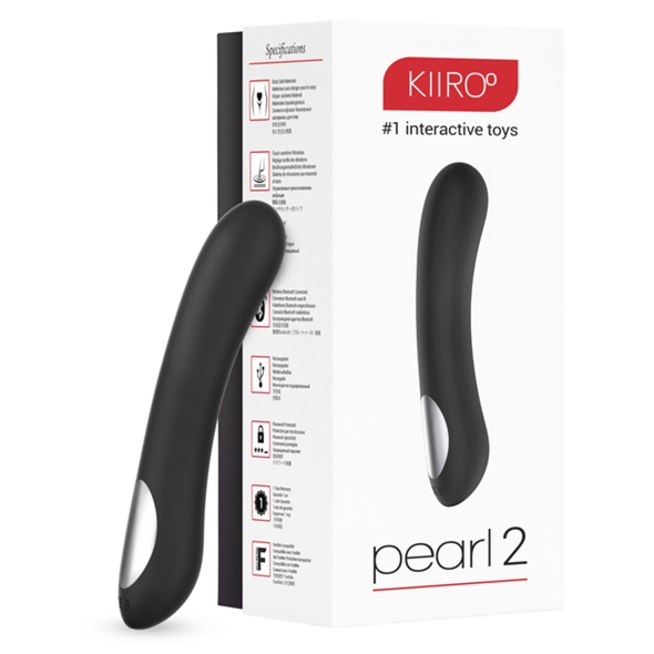 Sexshop - Kiiroo Pearl 2 Teledildonic Vibrator Czarny - Wibrator do cyberseksu - online