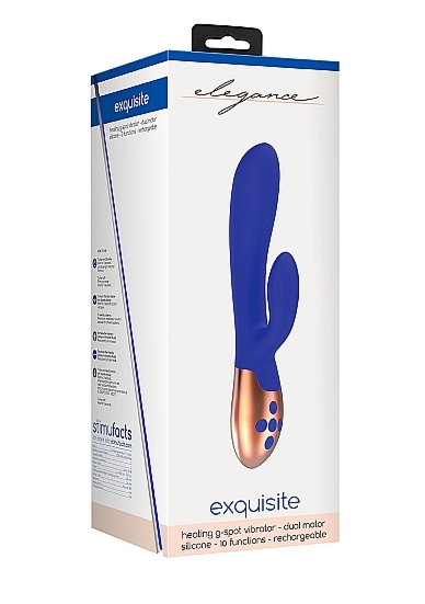 Podgrzewany wibrator punktu G Exquisite - Heating G-Spot Vibrator - Exquisite - Blue