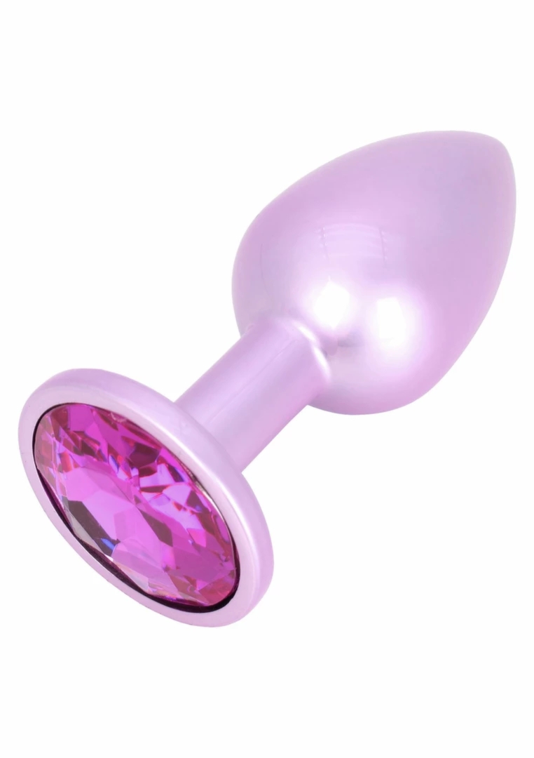 ToyJoy HAPPINESS Shine Like A Star silikonowy plug z kryształkiem, czarny, gładka powierzchnia