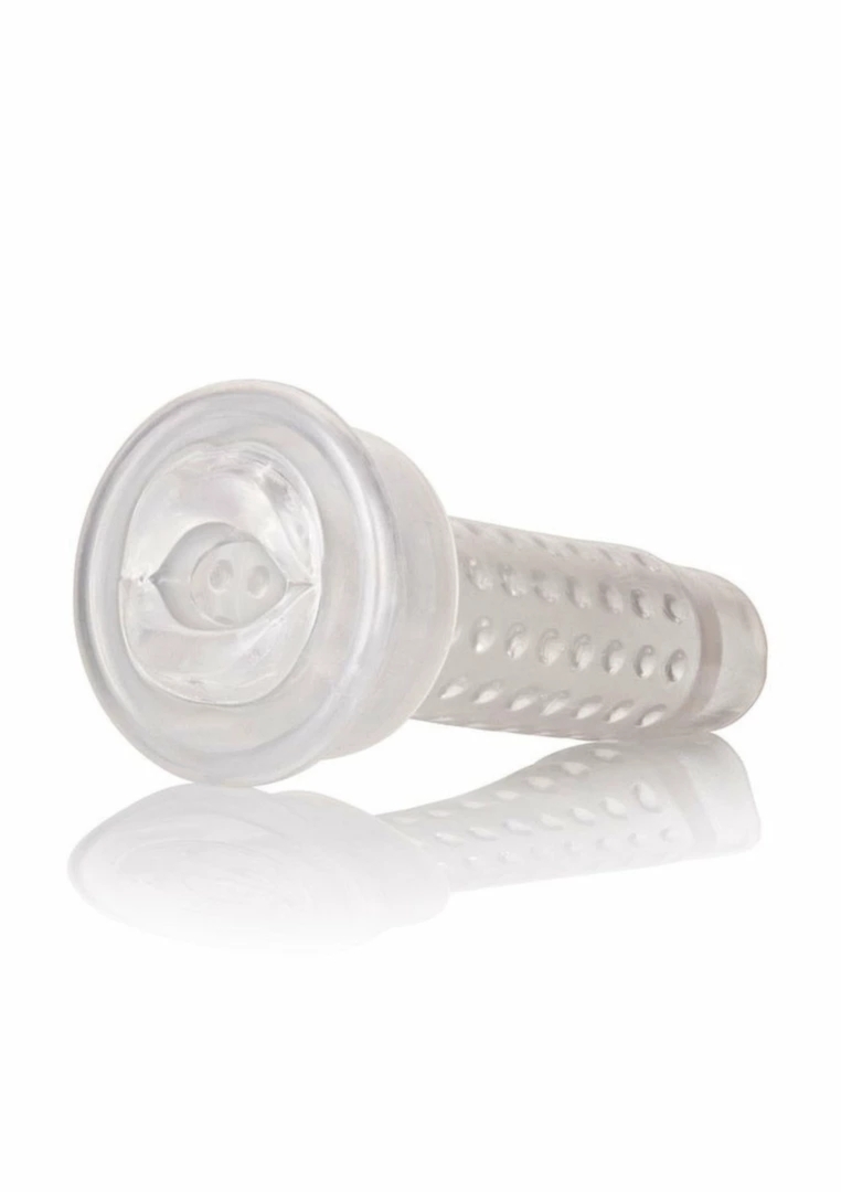 CalExotics Optimum Series Stroker Pump Sleeve Mouth elastyczna nakładka TPR, teksturowana
