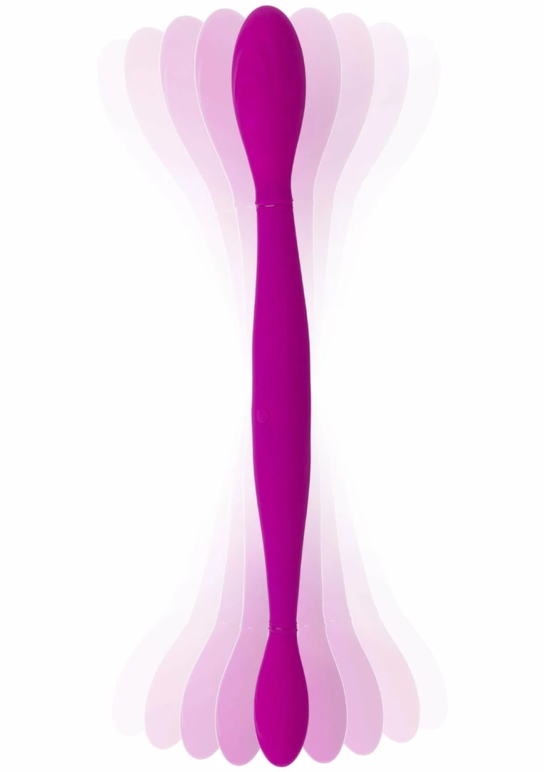 TOYJOY Infinity Double Dildo – silikonowy, podwójny model, 2 silniki, ładowanie USB, fioletowy