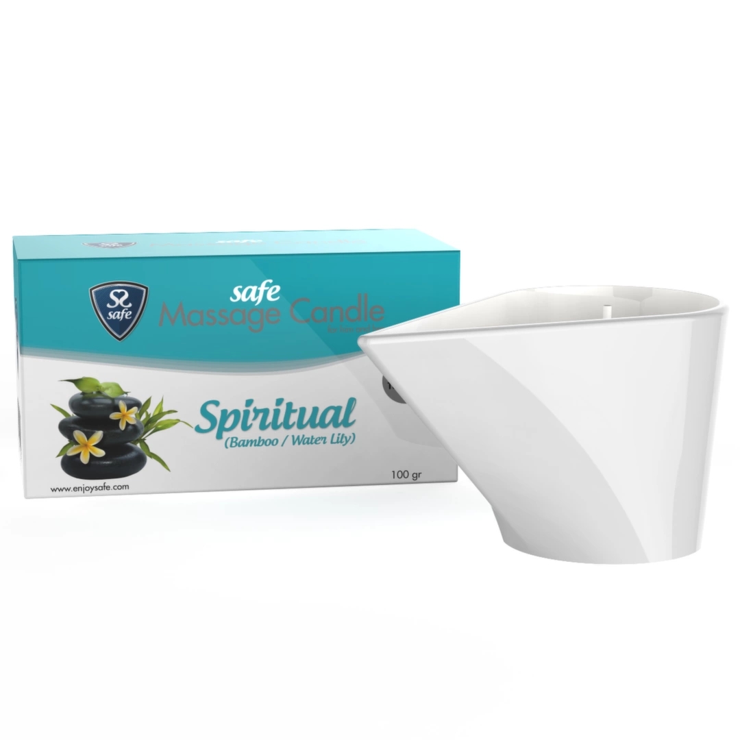 Safe Massage Candle Bamboo & Waterlily świeca do masażu 100g, aromat bambusa i lilii wodnej