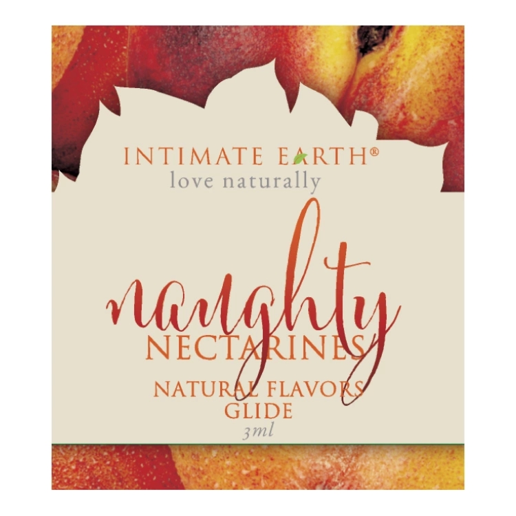 Intimate Earth Natural Flavors saszetka 3 ml – lubrykant wodny o aromacie nektarynki, podróżny
