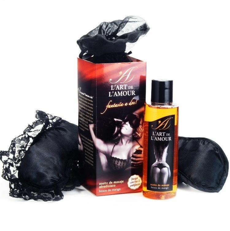 Extase Sensual Zestaw Fantasy dla Dwojga – maski relaksacyjne i olejek Mango Extra Fresh 100ml