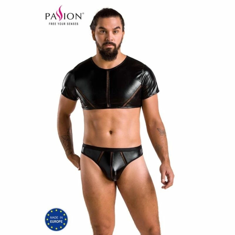 Passion 057 Komplet Peter Black S/M – nowoczesny design, poliester, Oeko-Tex