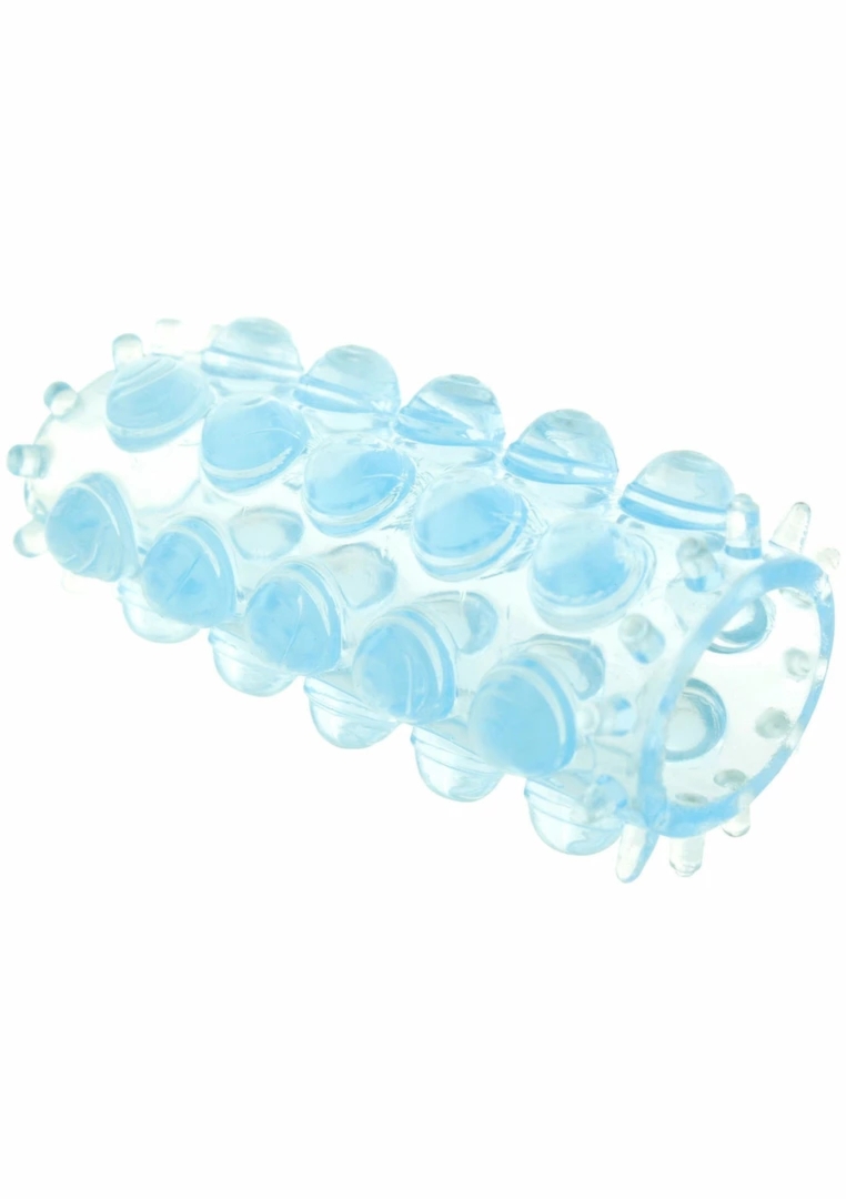 TOYJOY Power Stretchy Sleeve elastyczna nakładka TPE, przezroczysta, teksturowana