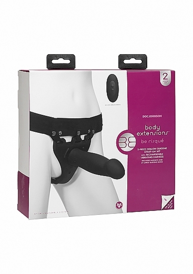 Wibrująca Przedłużka na Penisa - BE Risqué - Black -czarna 0801-08-BX