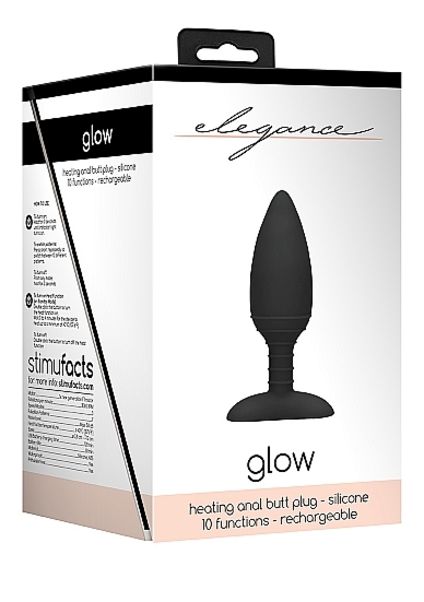 Podgrzewana Wtyczka Analna Glow - Heating Anal Butt Plug - Glow - Black