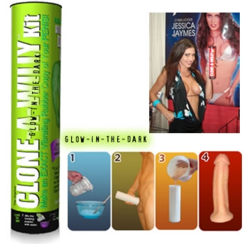 SexShop - Glow In The Dark Clone A Willy Kit - Zestaw do skopiowania Wacusia - Świecący w ciemnościach - online