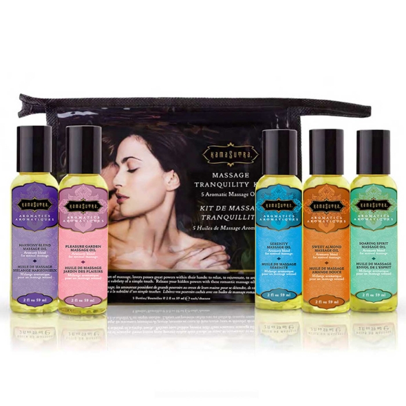 SexShop - Zestaw olejków do masażu erotycznego i klasycznego - Kama Sutra Massage Tranquility Kit  - online