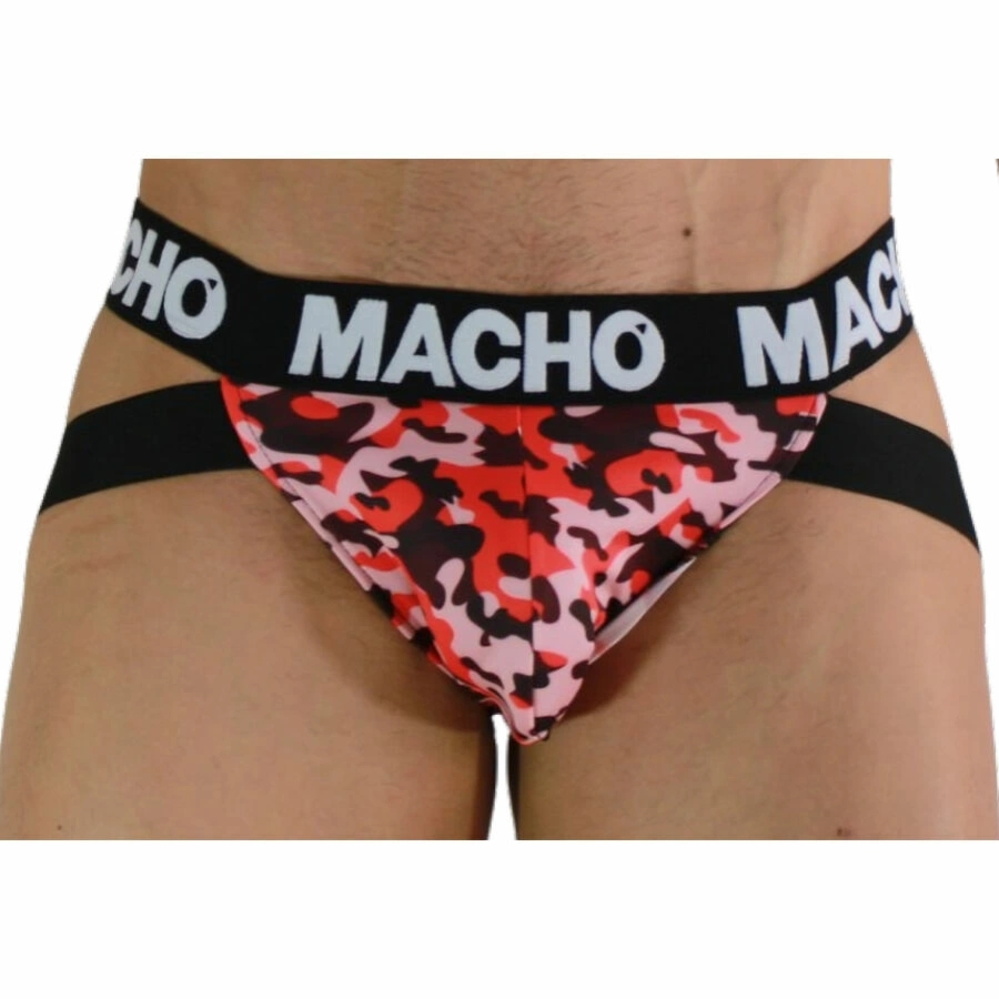 Macho MX28MR Jockstrap Military Red M – komfort, wsparcie, podwójne tylne paski