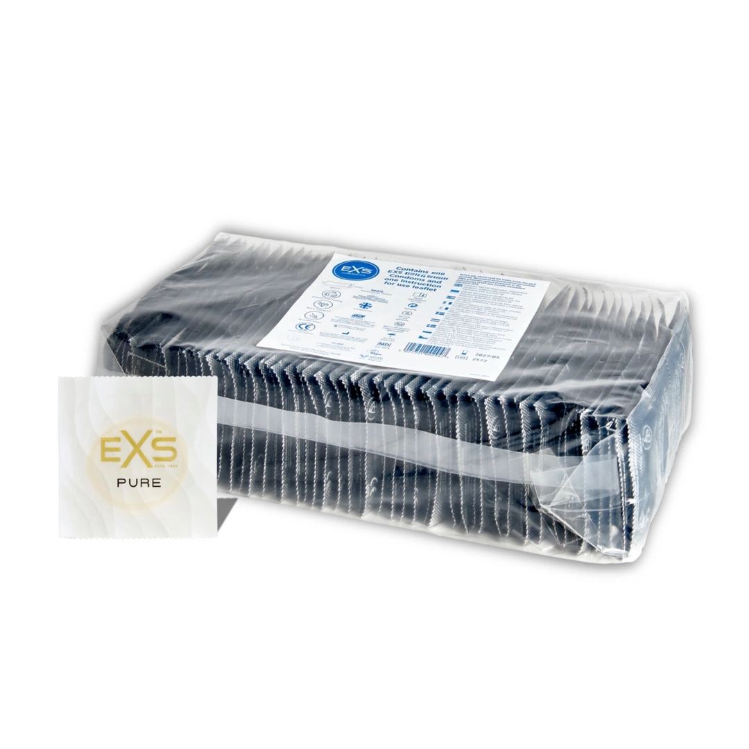 EXS Pure 100 szt. – ultracienkie prezerwatywy bezzapachowe, ekologiczne, lateks RRI