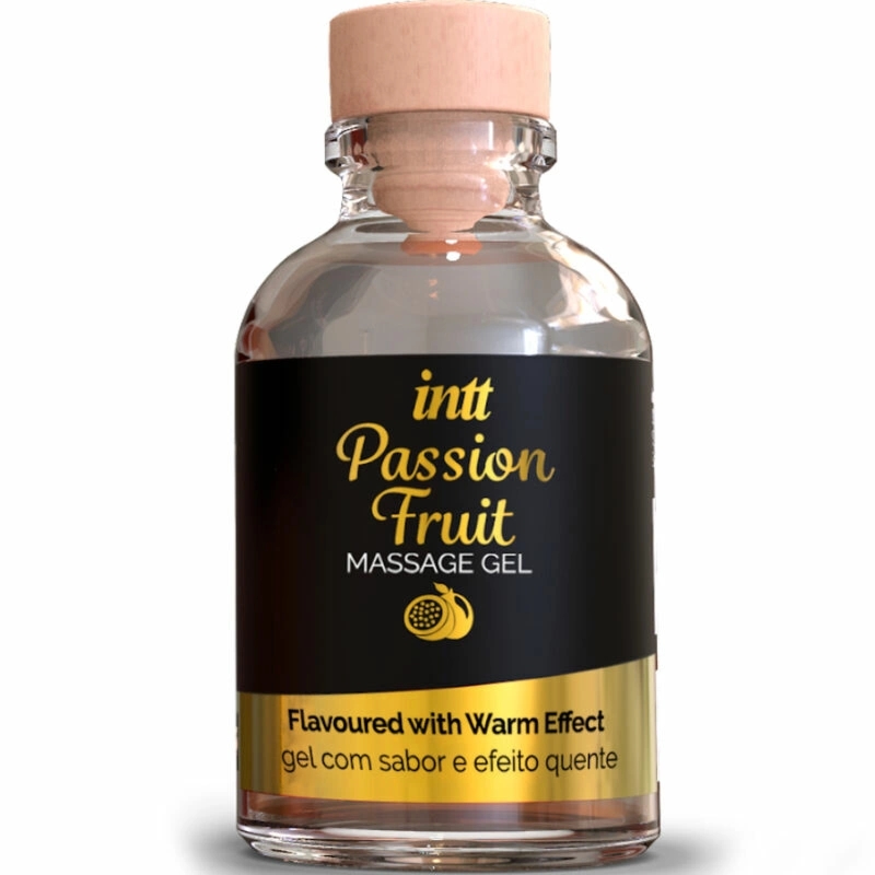 INTT Passion Fruit Żel do masażu 30ml – efekt ciepła, smak marakui, lekka konsystencja