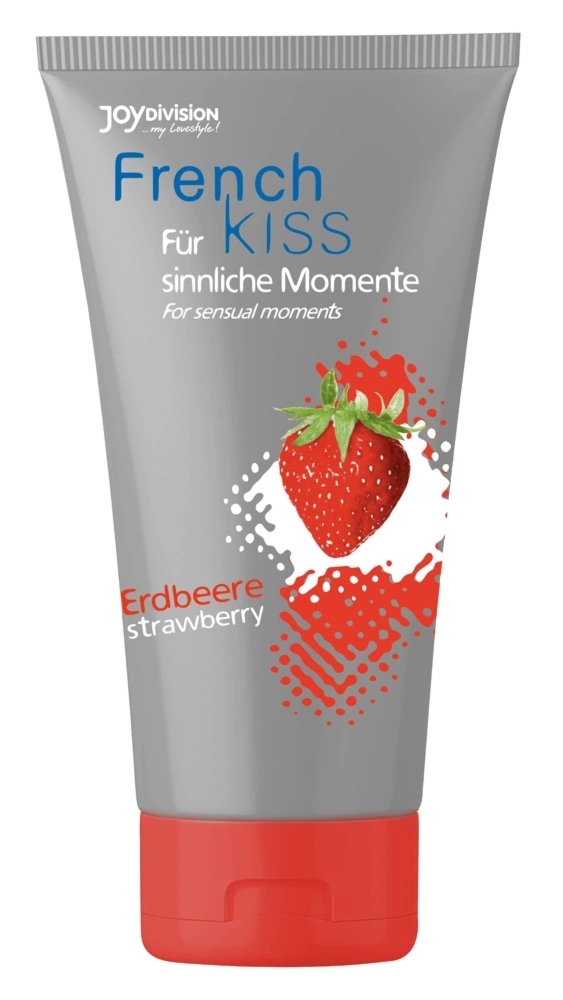 Frenchkiss Żel smakowy truskawkowy 75 ml – wodna formuła, do pielęgnacji intymnej
