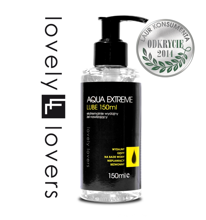 SexShop - Żel nawilżający wodny - Lovely Lovers AQUA EXTREME Lube 150ml