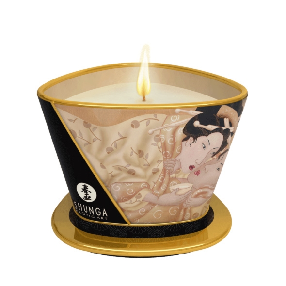 SexShop - Duża świeca do masażu - Shunga Massage Candle wanilia