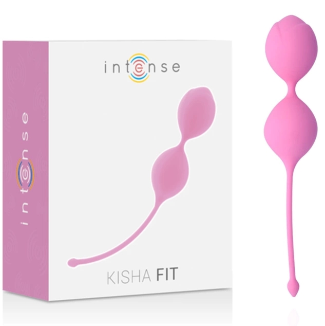 Intense Kisha Fit system kulkowy do ćwiczeń mięśni dna miednicy, silikon medyczny, rożowy