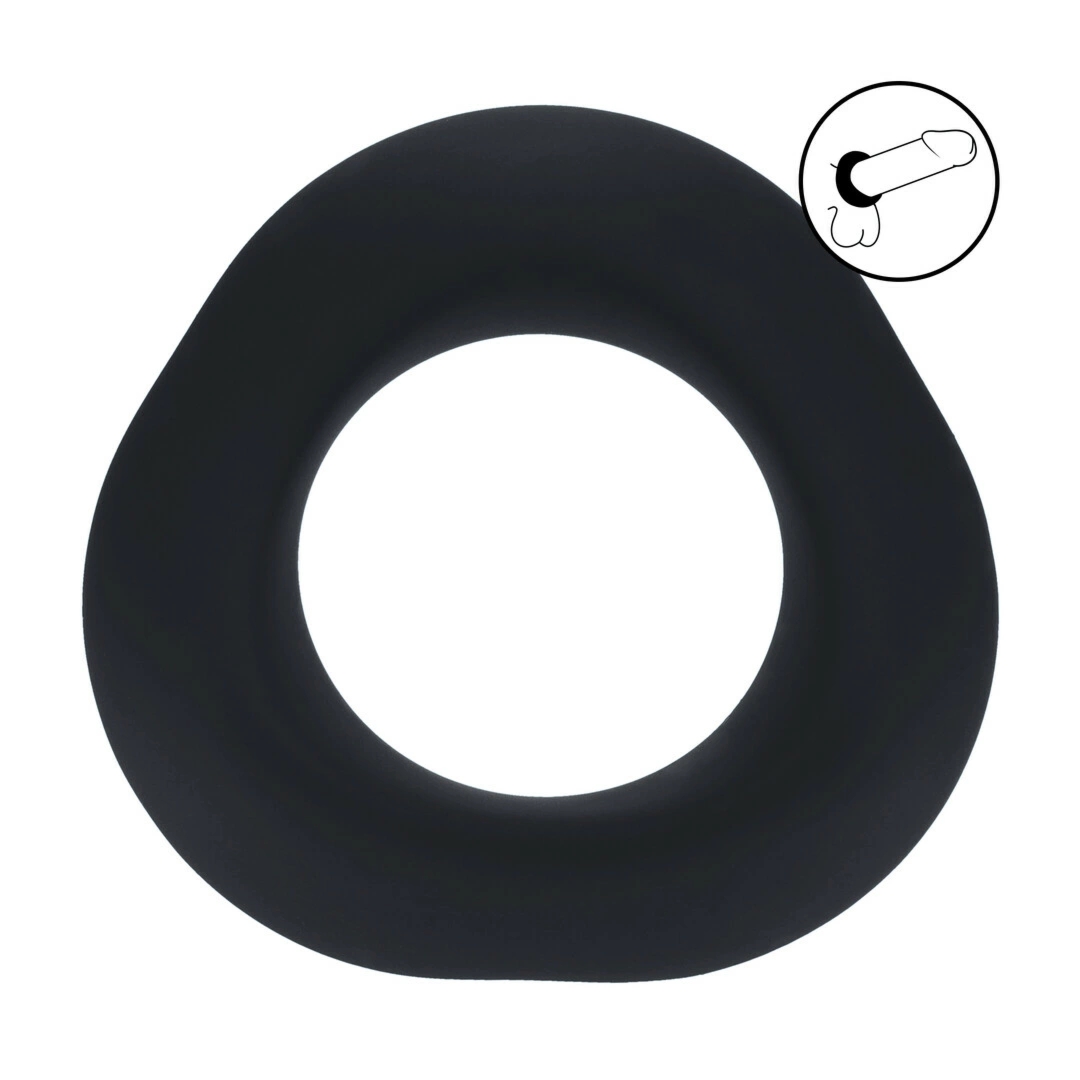 LEVELZ Ergo Pierścień Silikonowy Black – Elastyczny Stretcher Premium, Uniwersalny