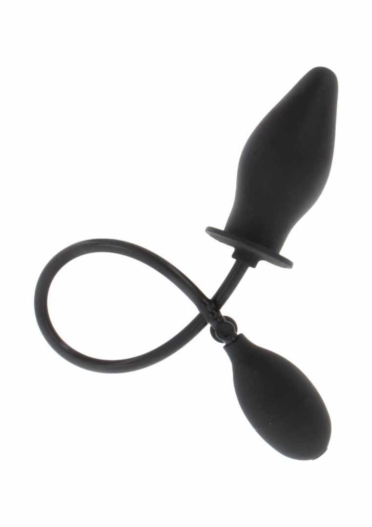 EXTREME Inflatable Butt Plug Advanced silikonowy model z pompką, regulacja rozmiaru, czarny
