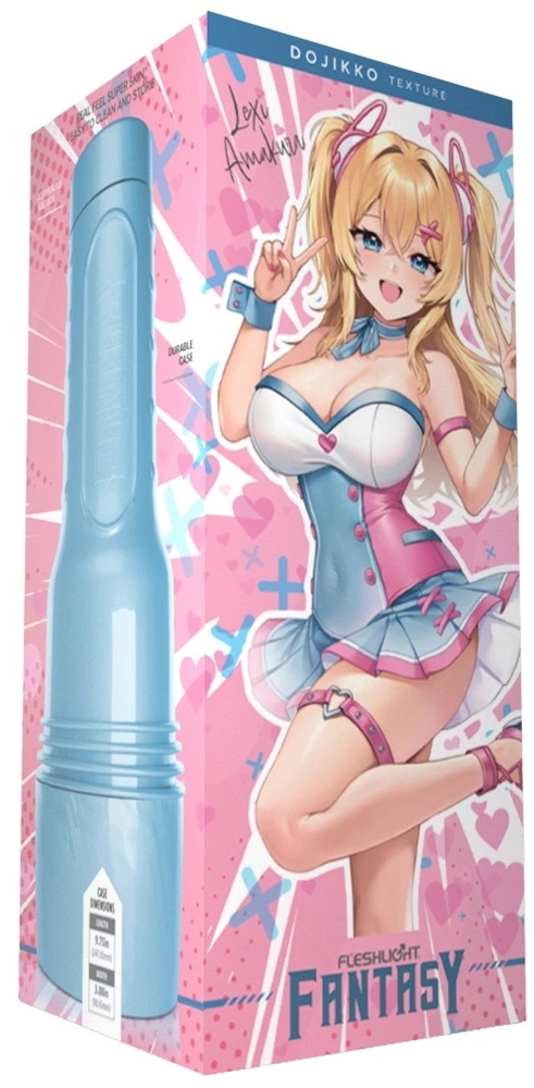 Fleshlight Fantasy Lexi Amakura Dojikko maszyna intymna, anime, Real Feel Super Skin