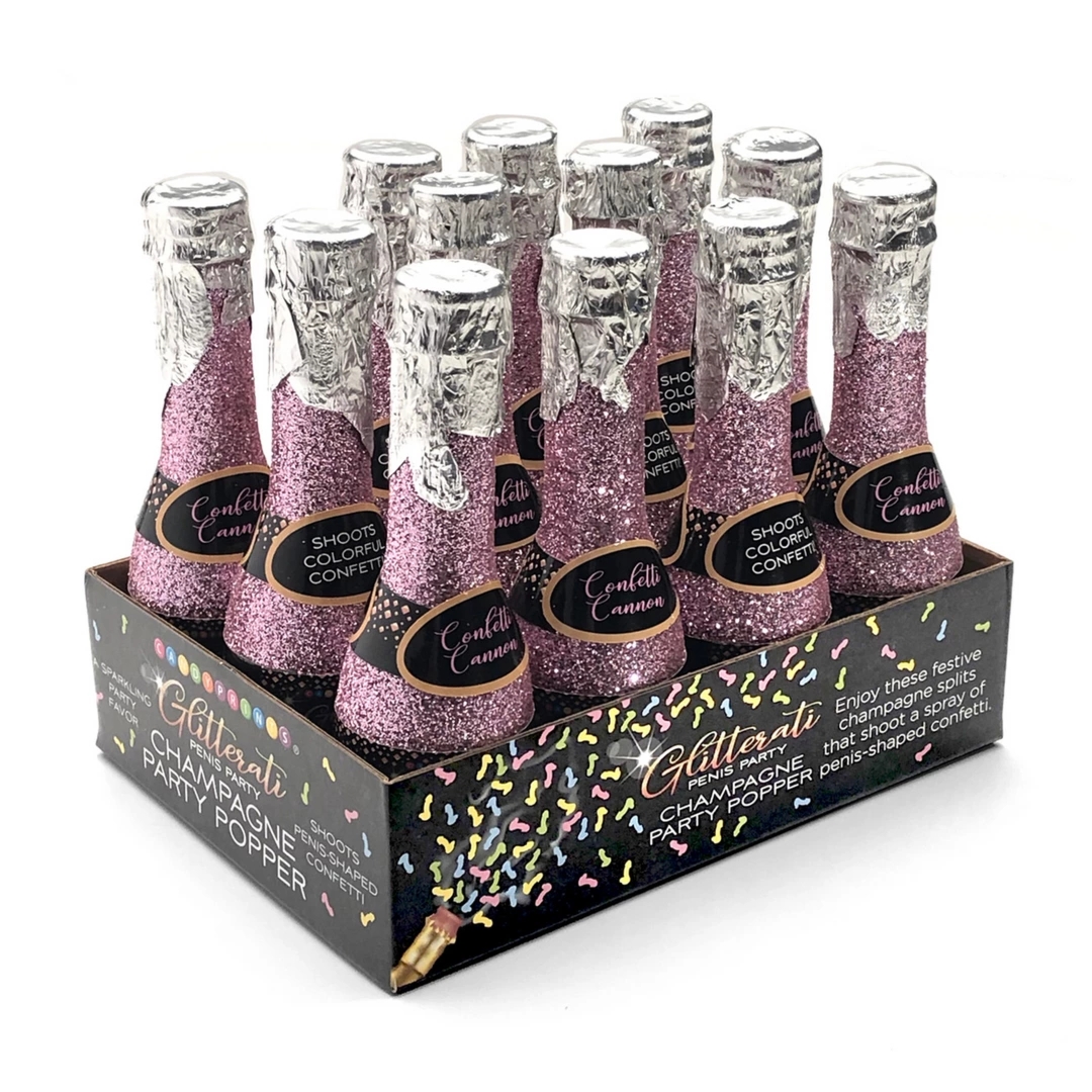 Little Genie Glitterati – Zestaw 12 Tubek z Kolorowym Konfetti Szampańskim