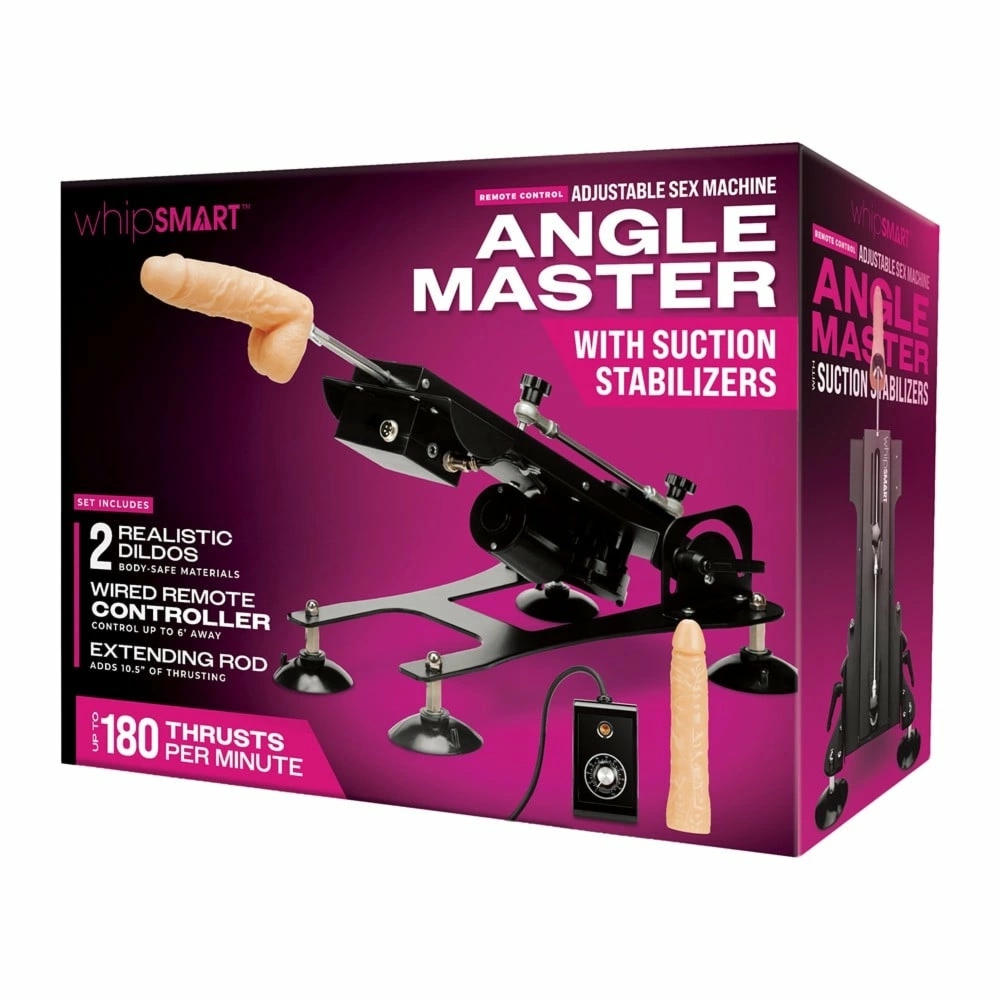 WHIPSMART Heavy Duty Thrusting – maszyna intymna z regulacją kąta, 2 akcesoria