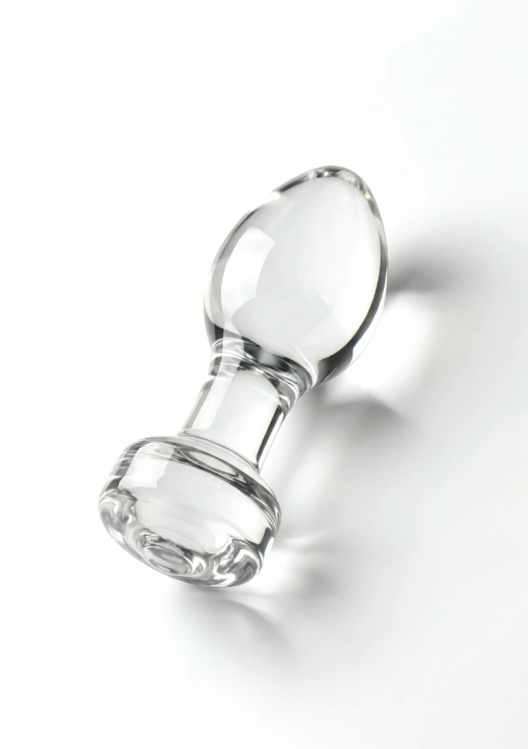 TOYJOY GLASS WORXX Anal Stargazer szklany korek anatomiczny średni, rozszerzona podstawa