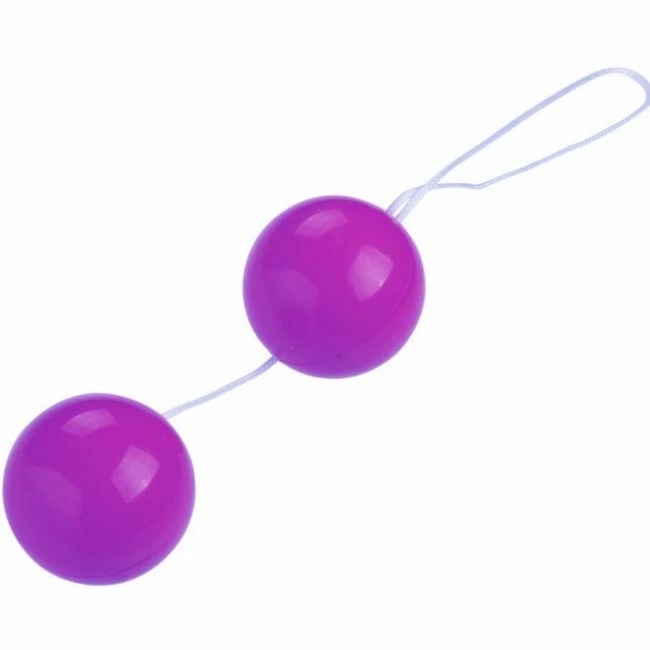 BAILE Twins kulki treningowe liliowe TPR unisex, system ruchomej kulki, 2 sztuki