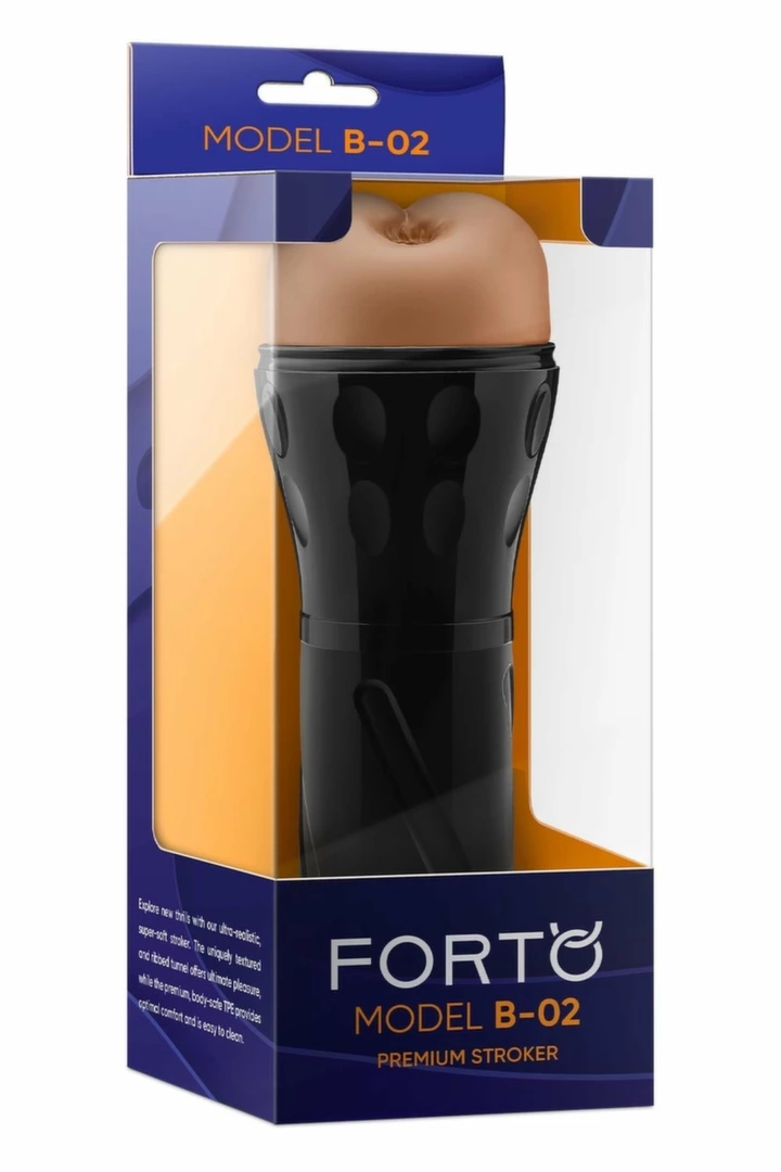 FORTO MODEL B-02 Stroker Tan – anatomiczna maszyna intymna, regulacja zasysania, TPE