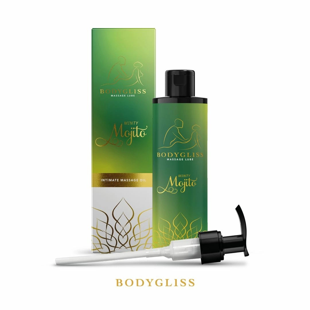 BodyGliss olejek do masażu i środek poślizgowy Minty Mojito 150ml, 2w1, orzeźwiający zapach