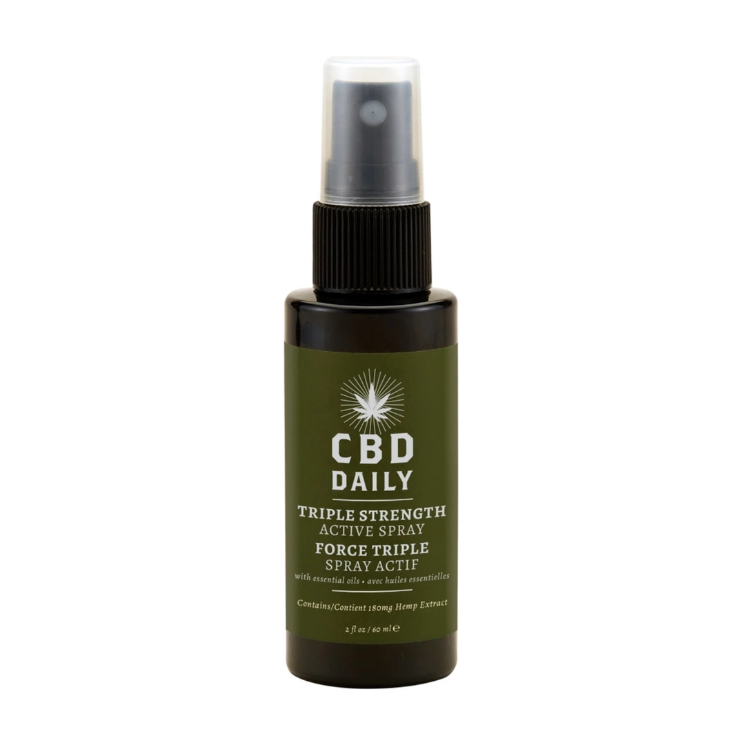 Earthly Body CBD Spray o potrójnym działaniu 60ml – chłodząca formuła z mentolem