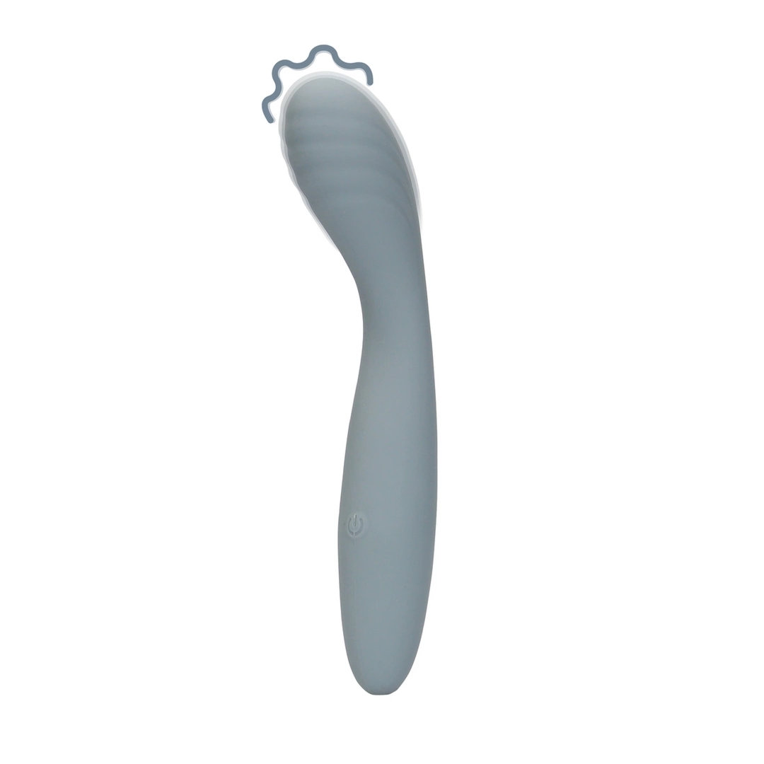 Loveline Ultra Smooth – silikonowy model G Basalt Grey, anatomiczny, wielopoziomowe wibracje