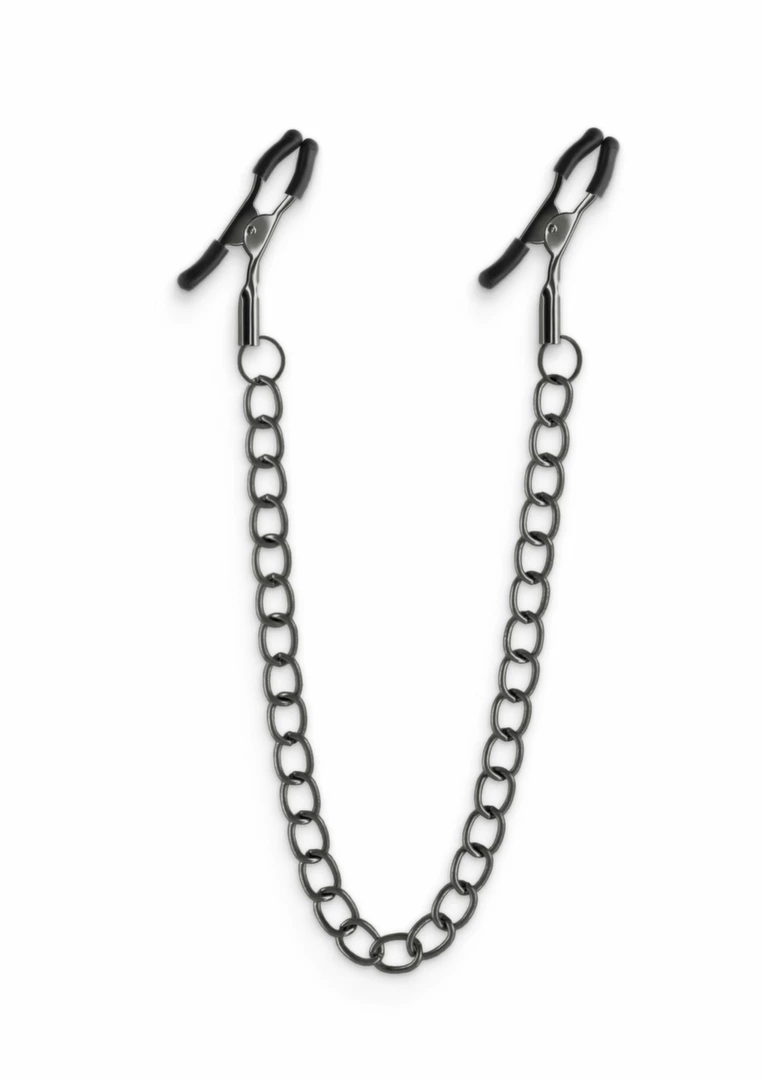 NS Novelties Nipple Clamps DC2 regulowane klamry silikonowo-metalowe z miękkimi końcówkami