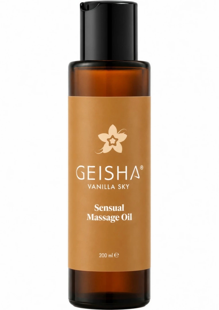 GEISHA Sensual Massage Oil 200 ml luksusowy olejek do masażu, nawilżający, 4 warianty