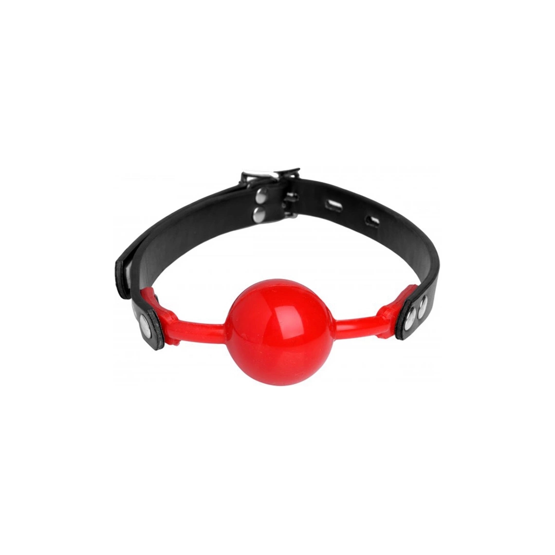 XR Brands Comfort Ball Gag – silikonowy knebel kulkowy z regulacją paska i blokadą