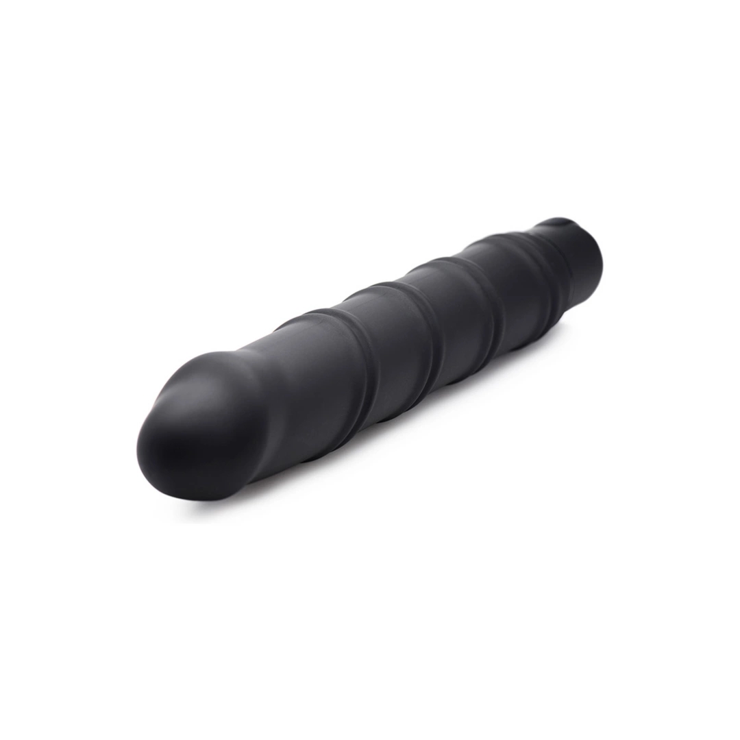 XR Brands XL Bullet zestaw – silikonowy rękaw z teksturą, model czarny