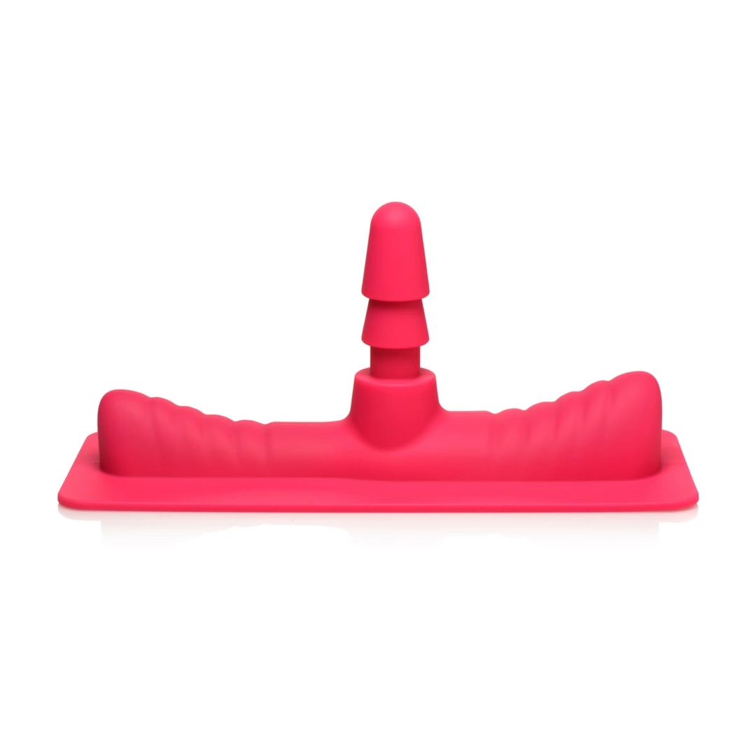 XR Brands Adapter do Saddle Pro z akcesorium Vac-U-Lock 7,25 cala, czarny, silikon medyczny