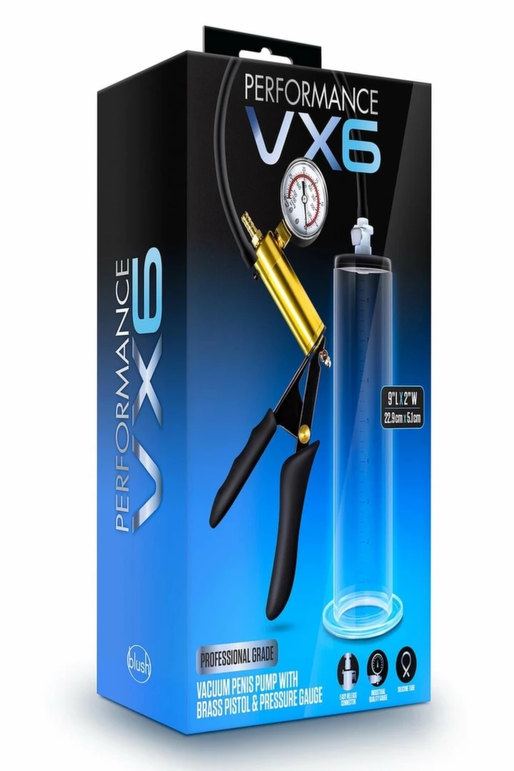 PERFORMANCE VX6 System prożniowy z manometrem, cylinder 22,8 cm, przezroczysty, zestaw